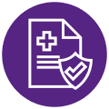 Clipboard health record icon
