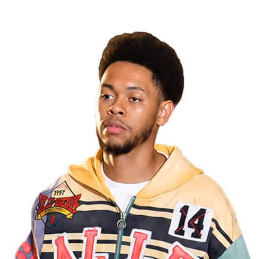 Anfernee Simons arrives to the arena before the game 