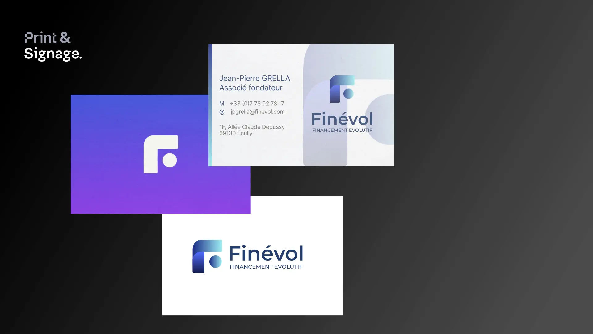 Image to illustrate my service : Print & Signage