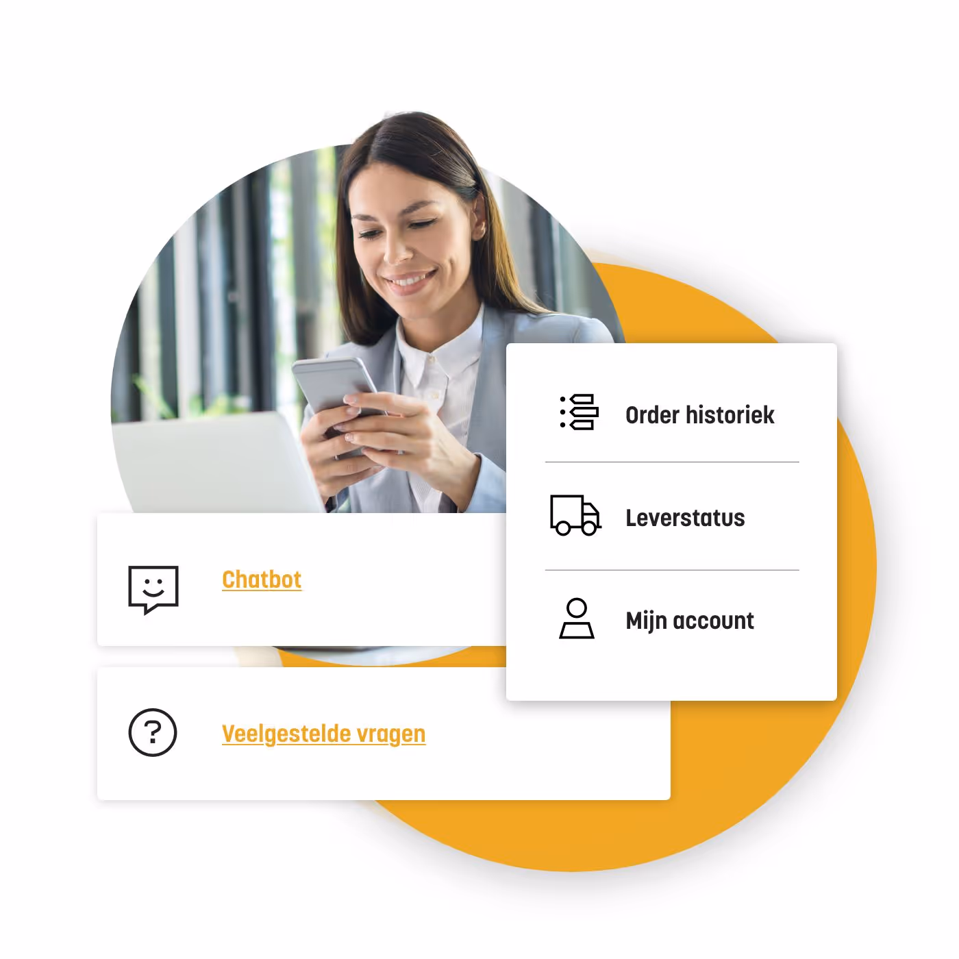 Illustratie van Fonda Customer Portal module