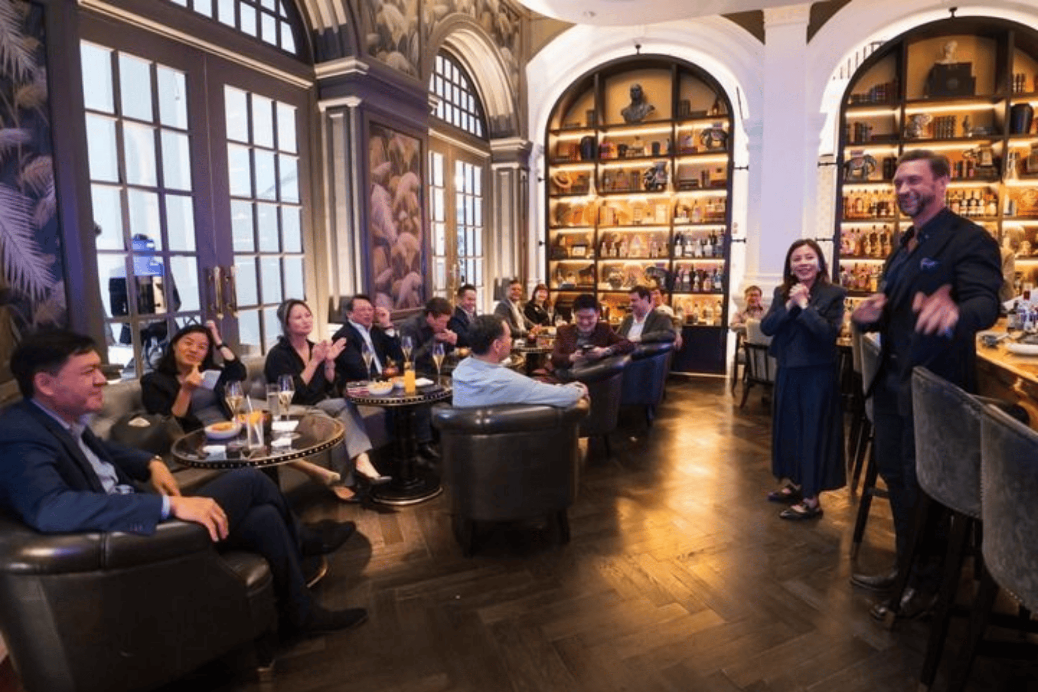 people at the luxury venue sitting around the room