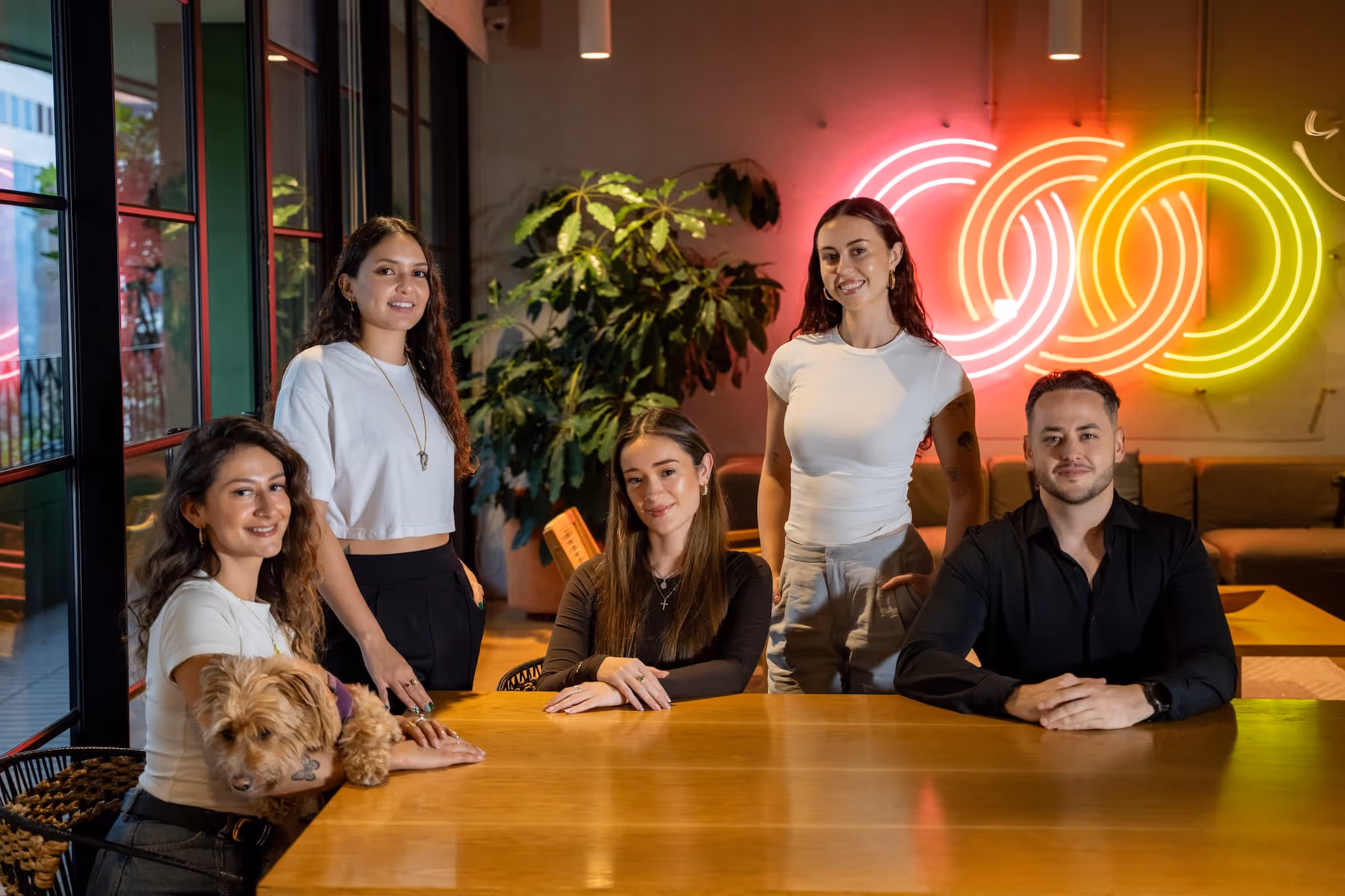 MyOutreach LATAM team in the office