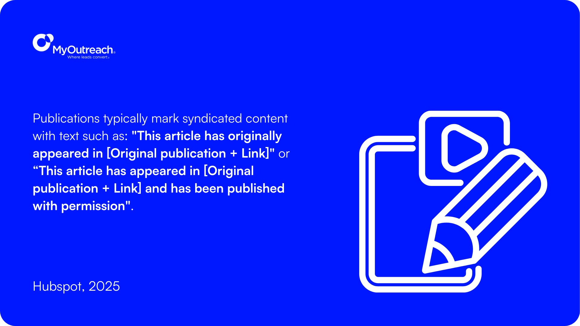 How Publications Mark Syndication. 