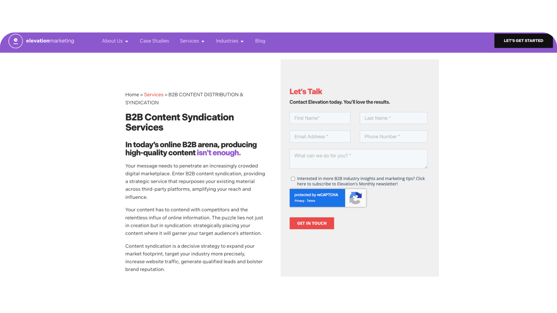 Elevation Marketing/