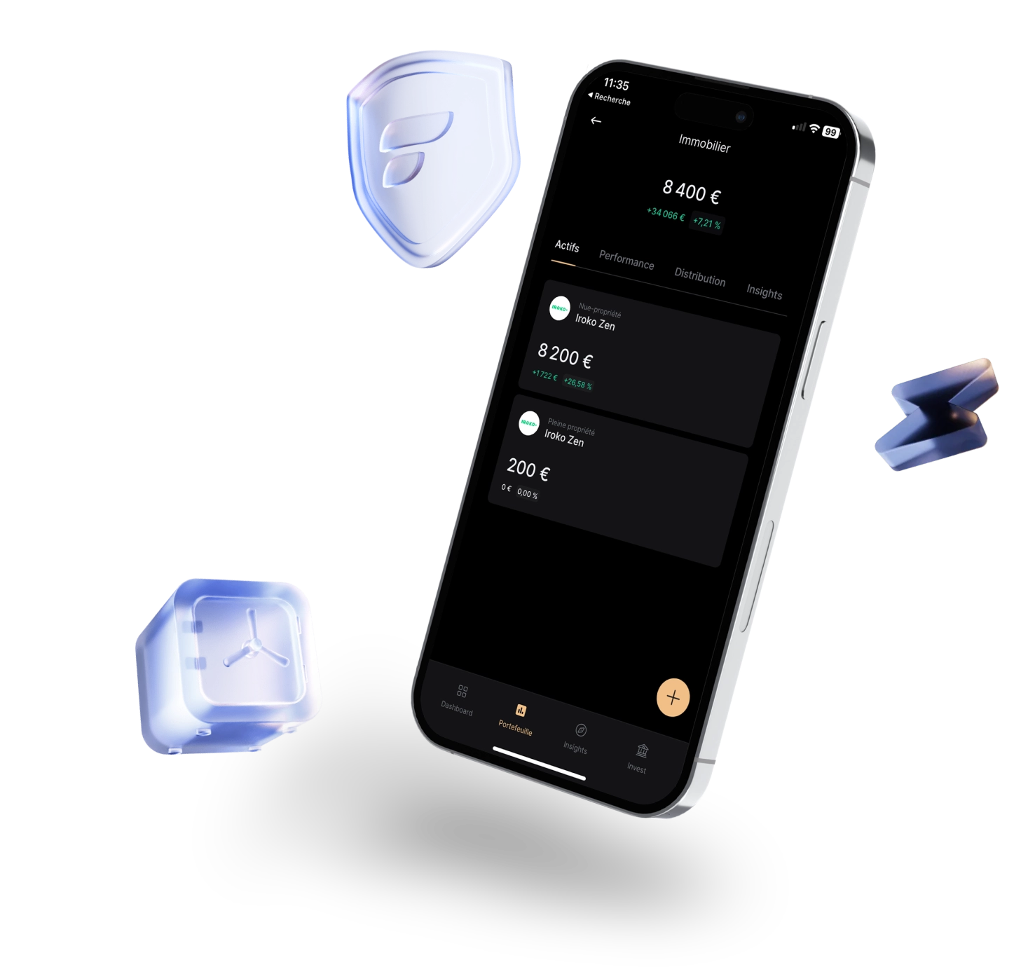 Application Finary en collaboration avec Iroko