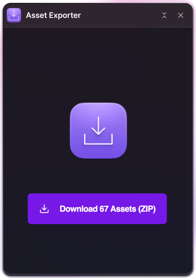 Asset Exporter Visual