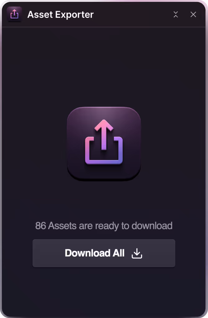 Asset Exporter Visual