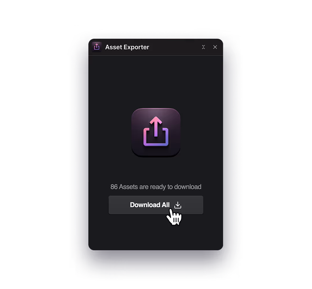 Step 2: Click "Download Assets"