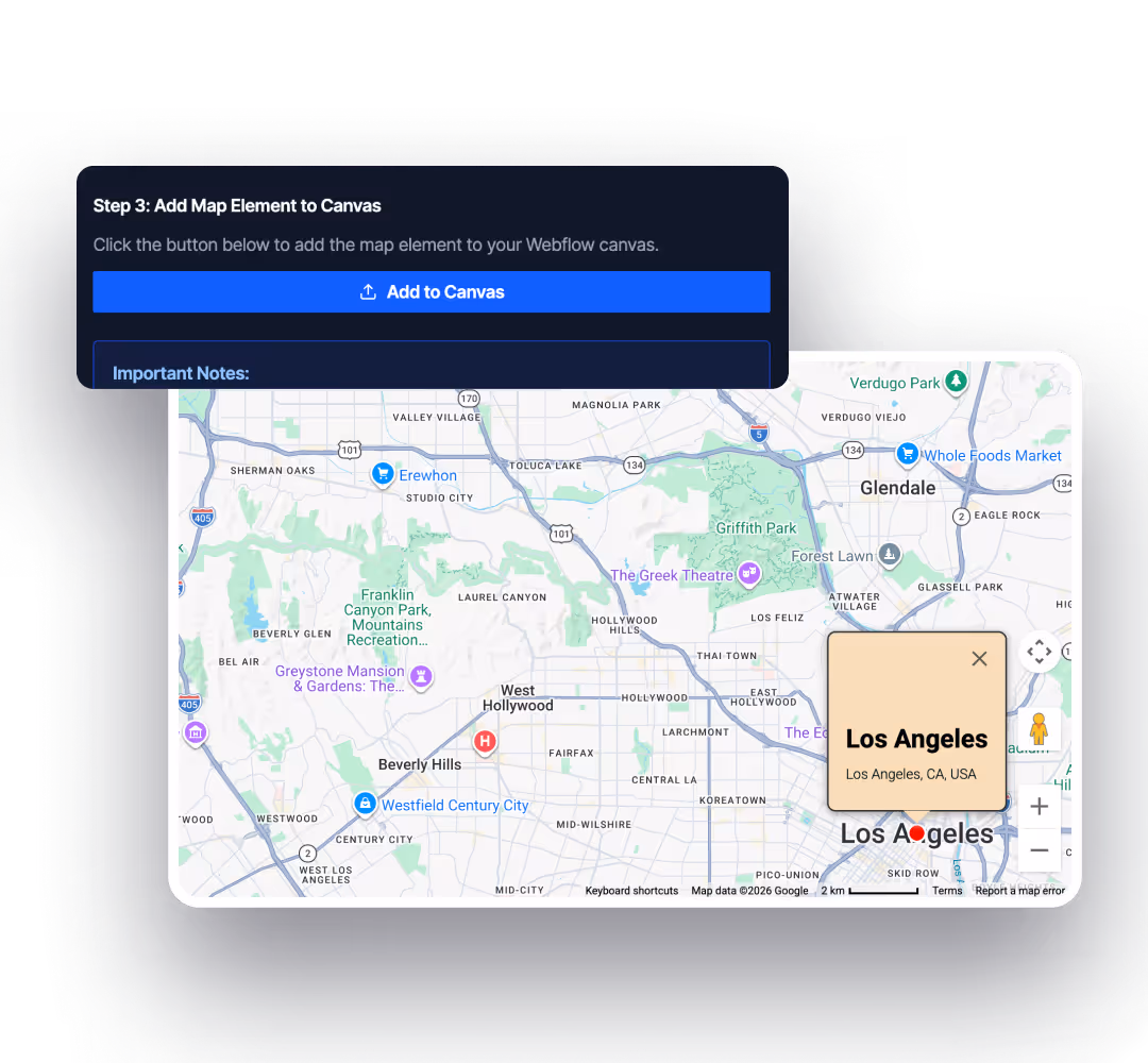 "Step 4: Add the map to your canvas" Image