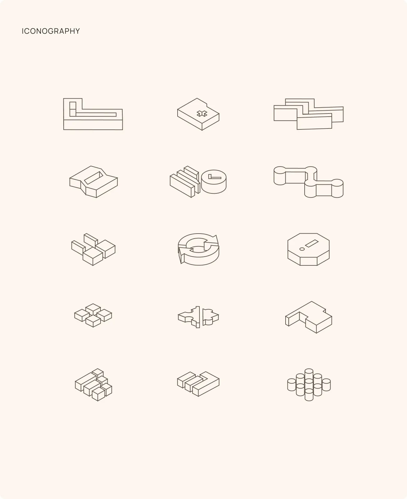 Steel Shire isometric icon set