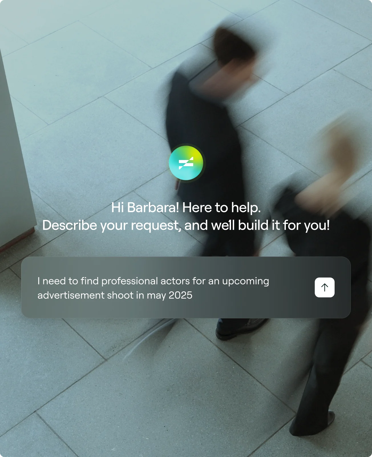 Pivot AI assistant prompt over an office scene