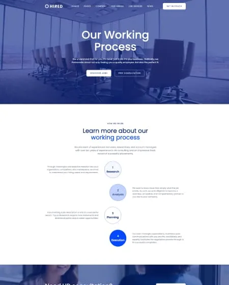 Hired Screen
