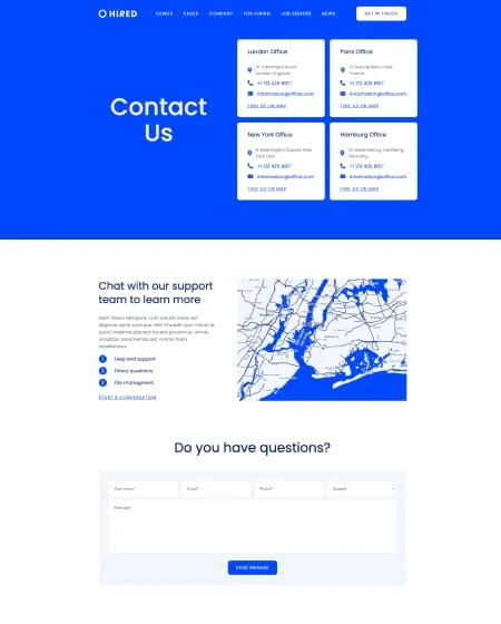 Hired Screen