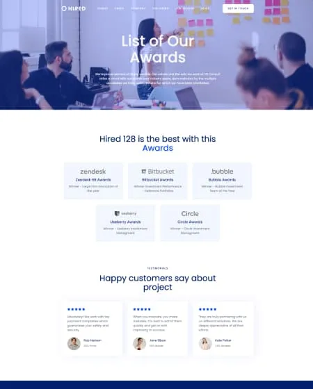 Hired Screen