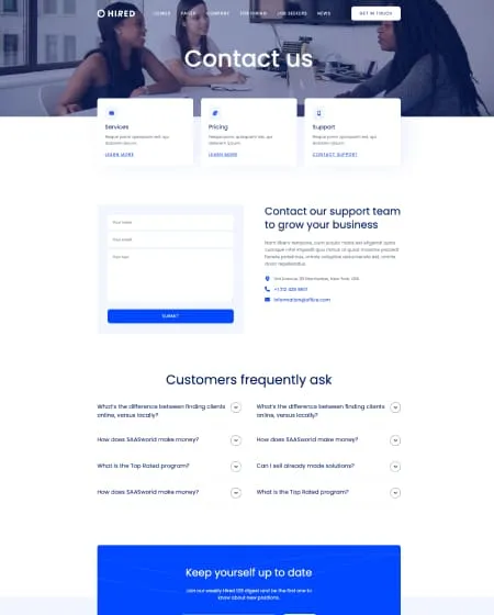 Hired Screen
