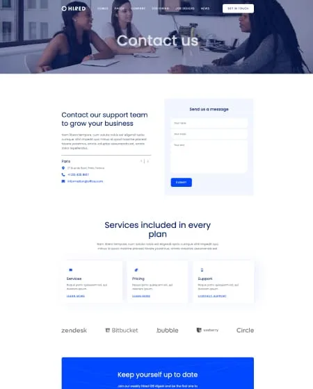 Hired Screen