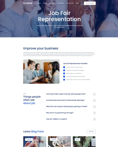 Hired Screen