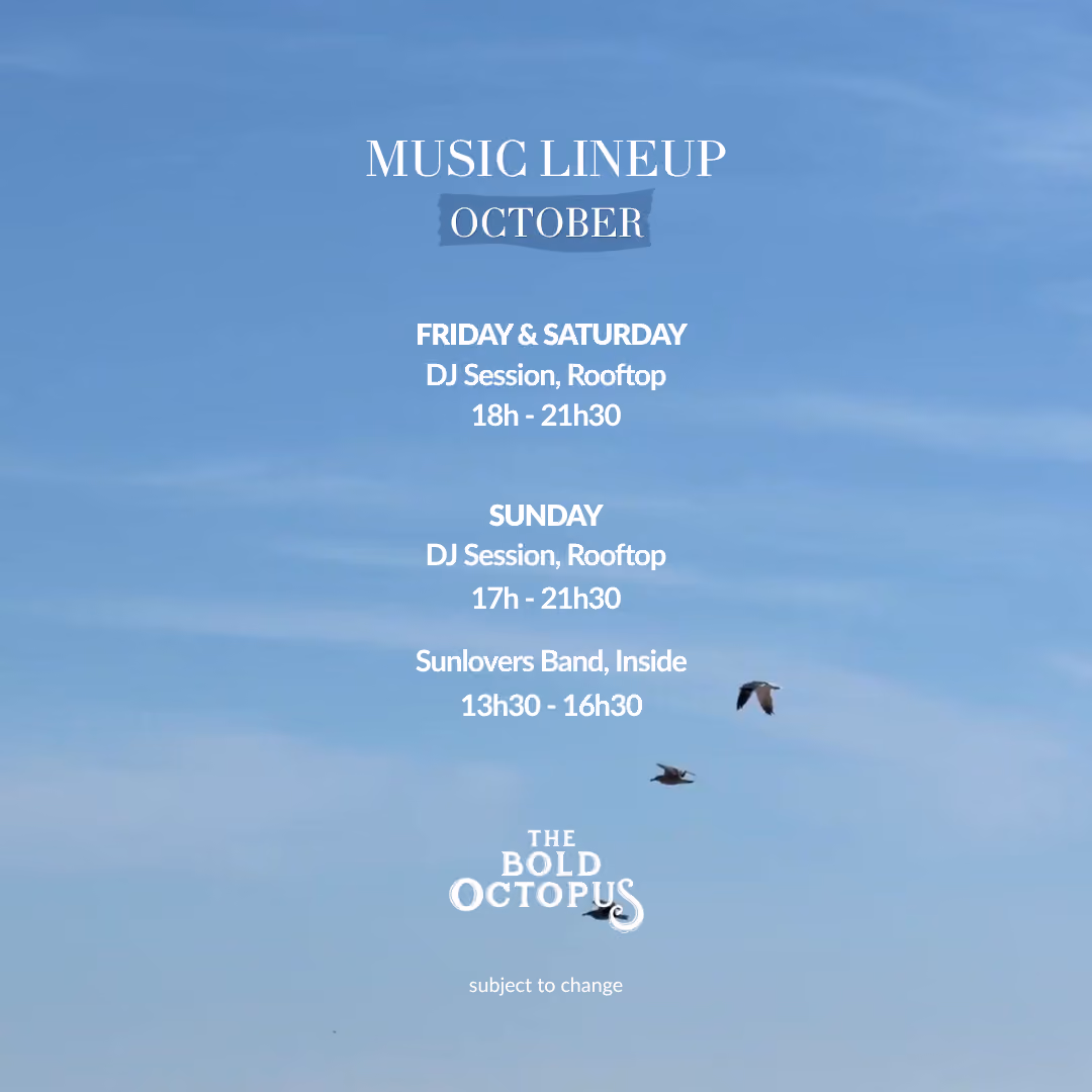 Bold - October 26 Music Lineup Algarve