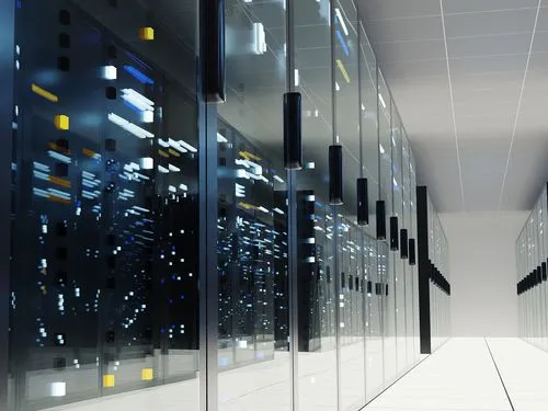 Data center room aisle