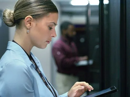 Server room network engineers