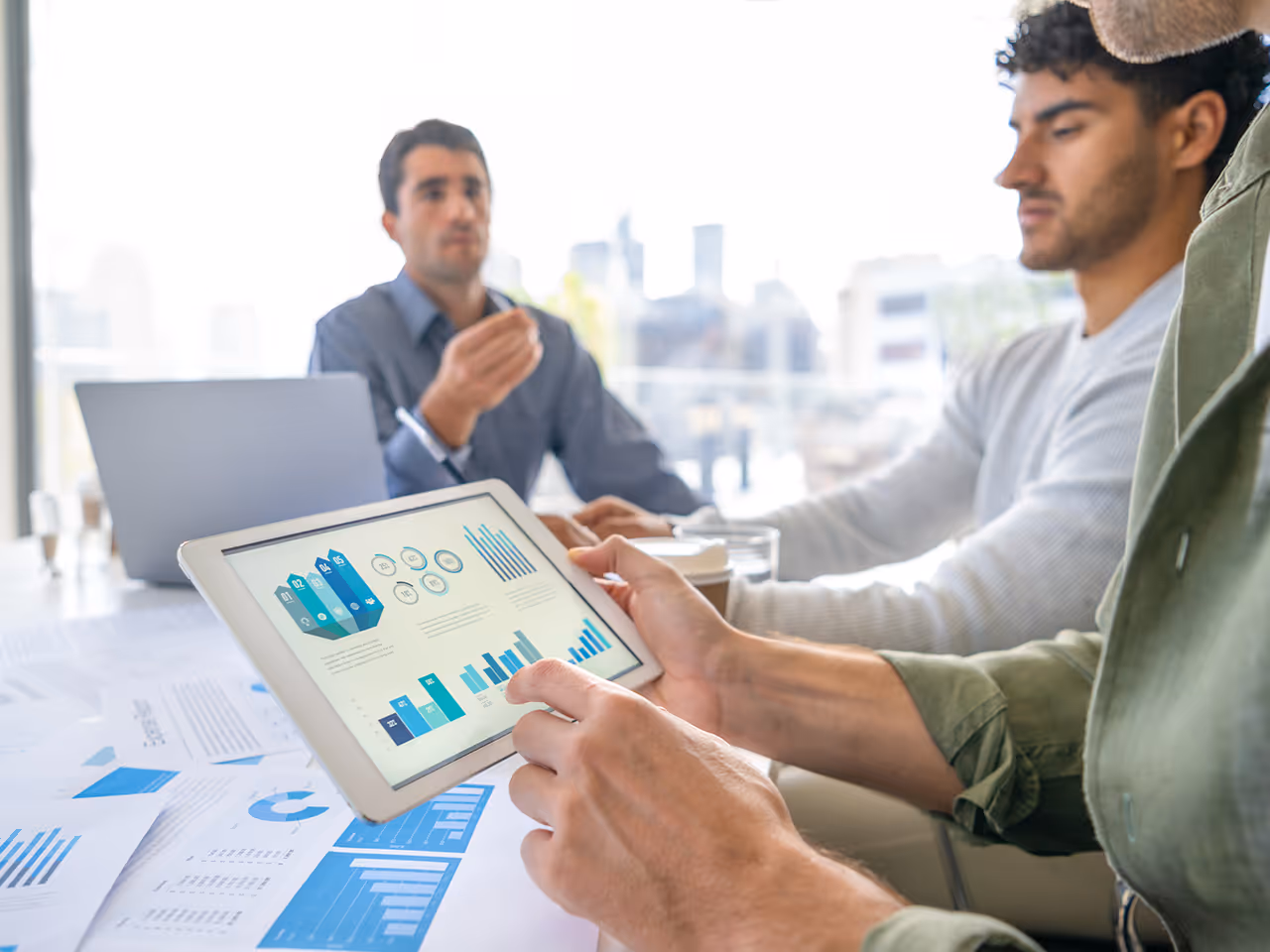 Data review at table