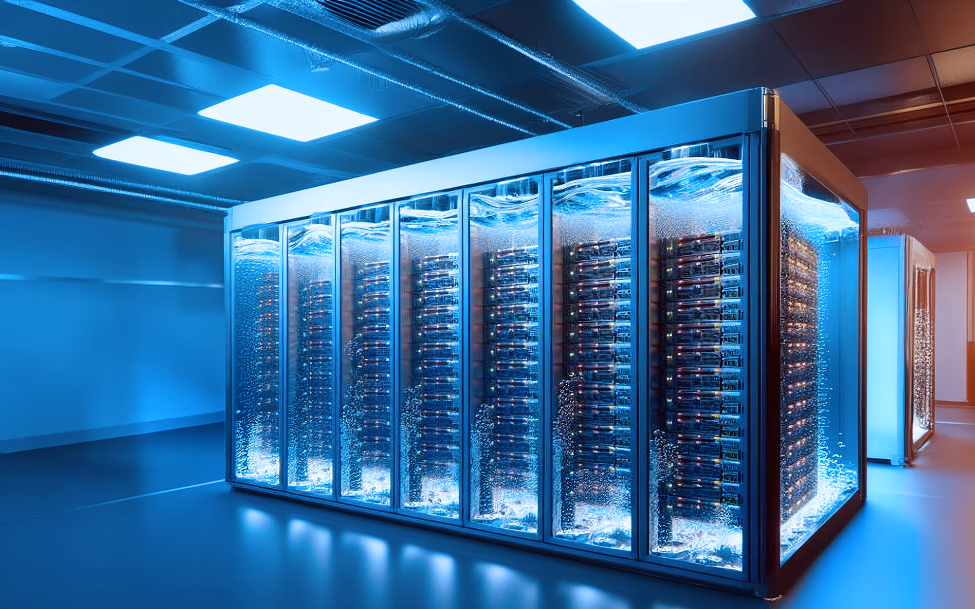 Immersion server rack environment