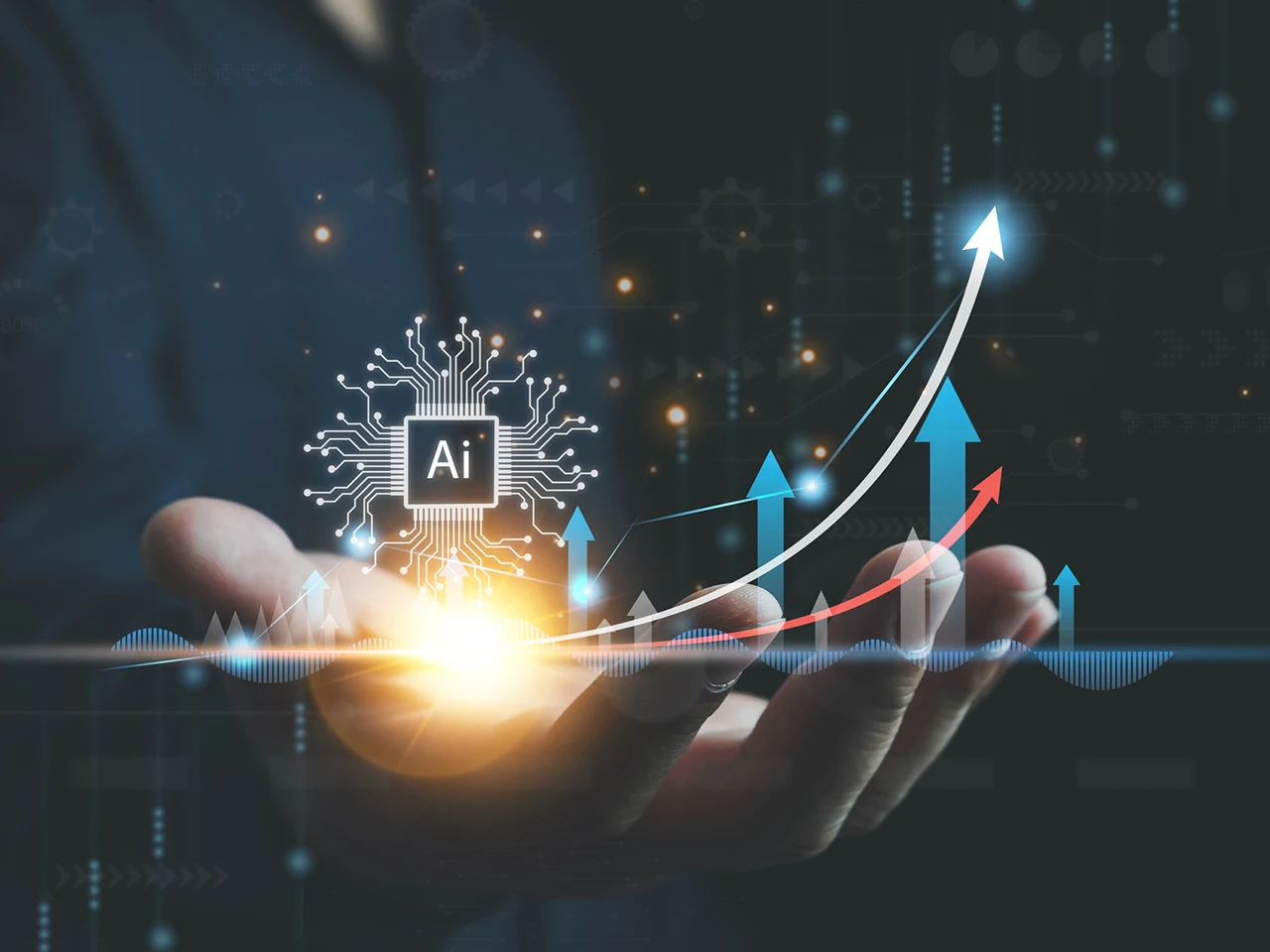 AI graph in hand