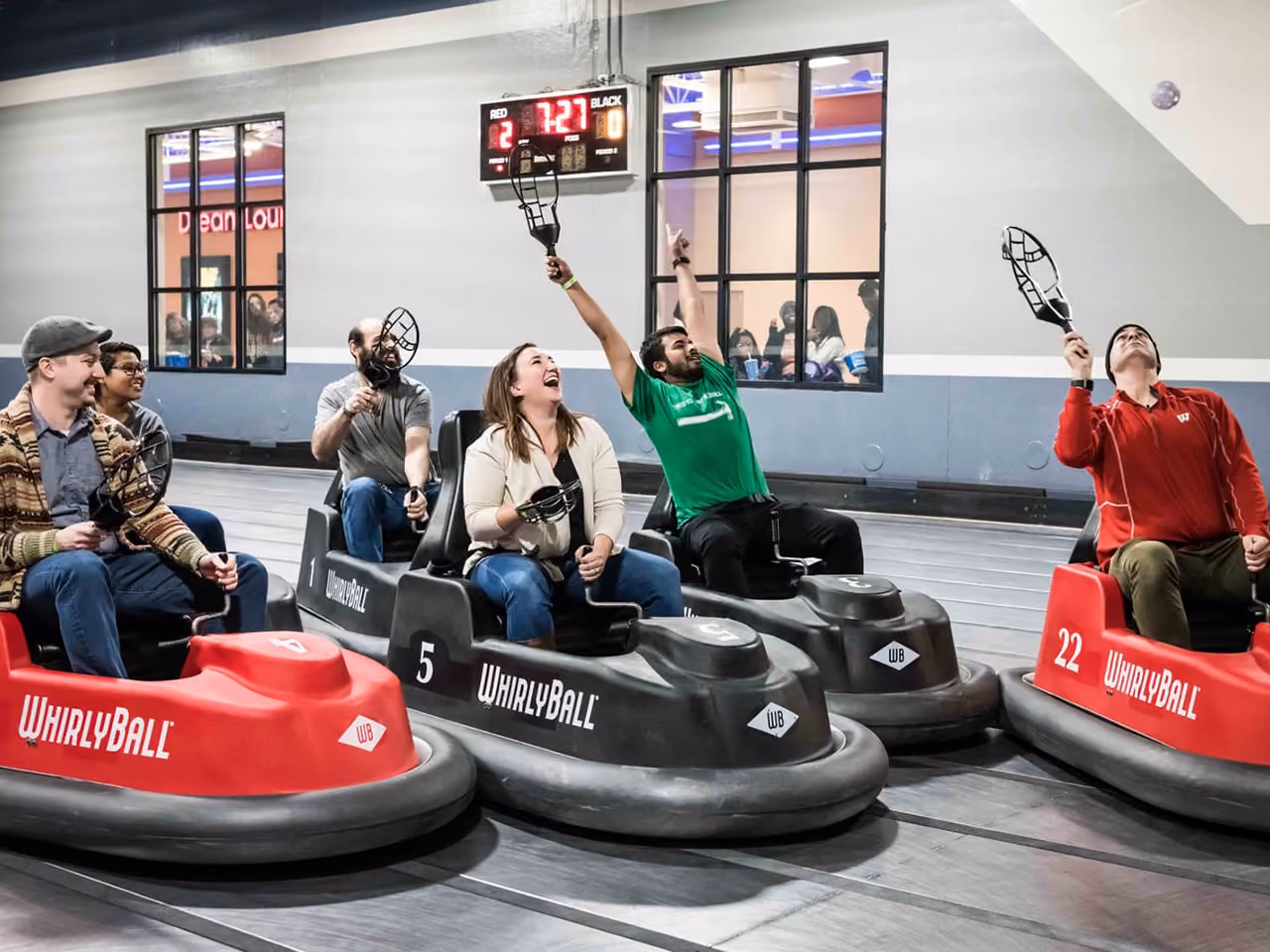 Whirlyball players