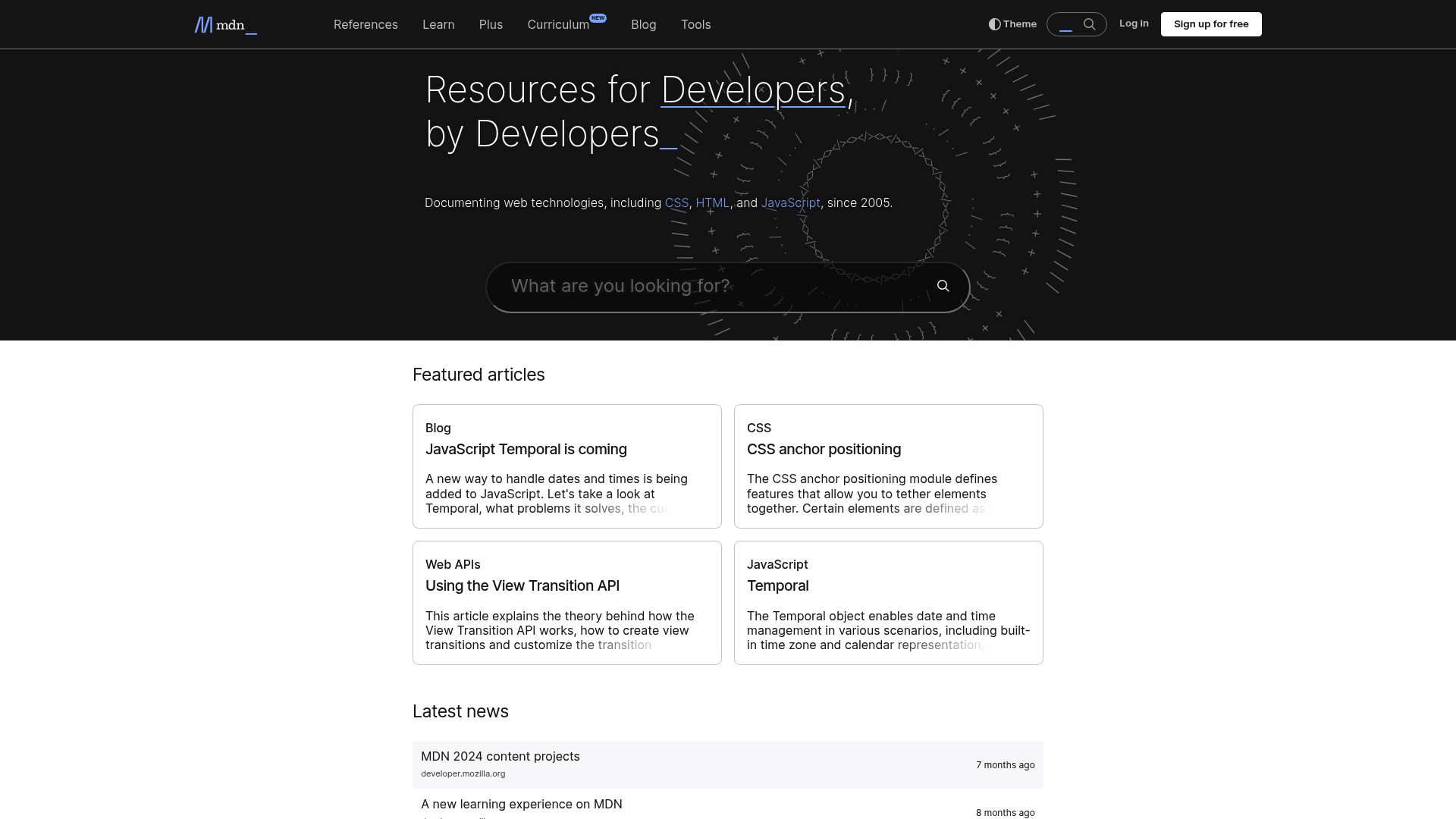 10 Best Sites Dev Resources for Developers in 2025 - MDN Web Docs