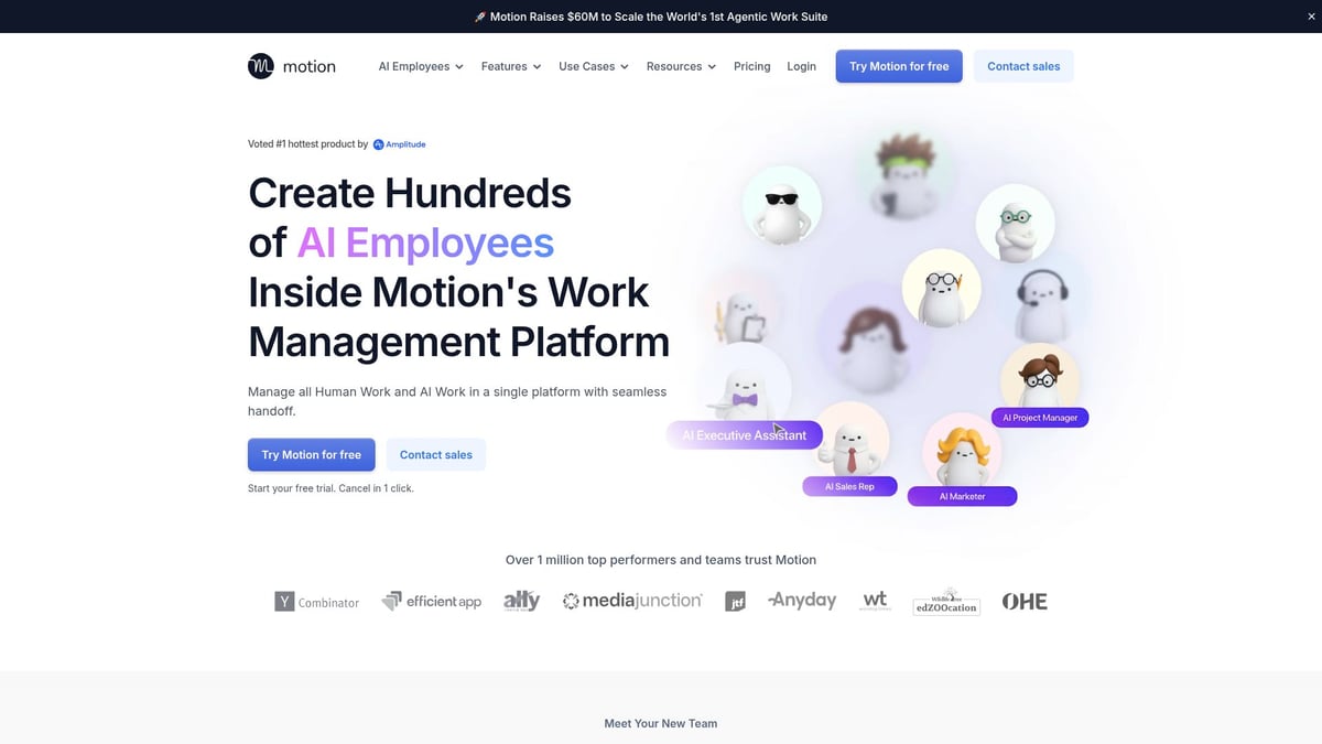 9 Must-Try aiapps Transforming Productivity in 2025 - Motion