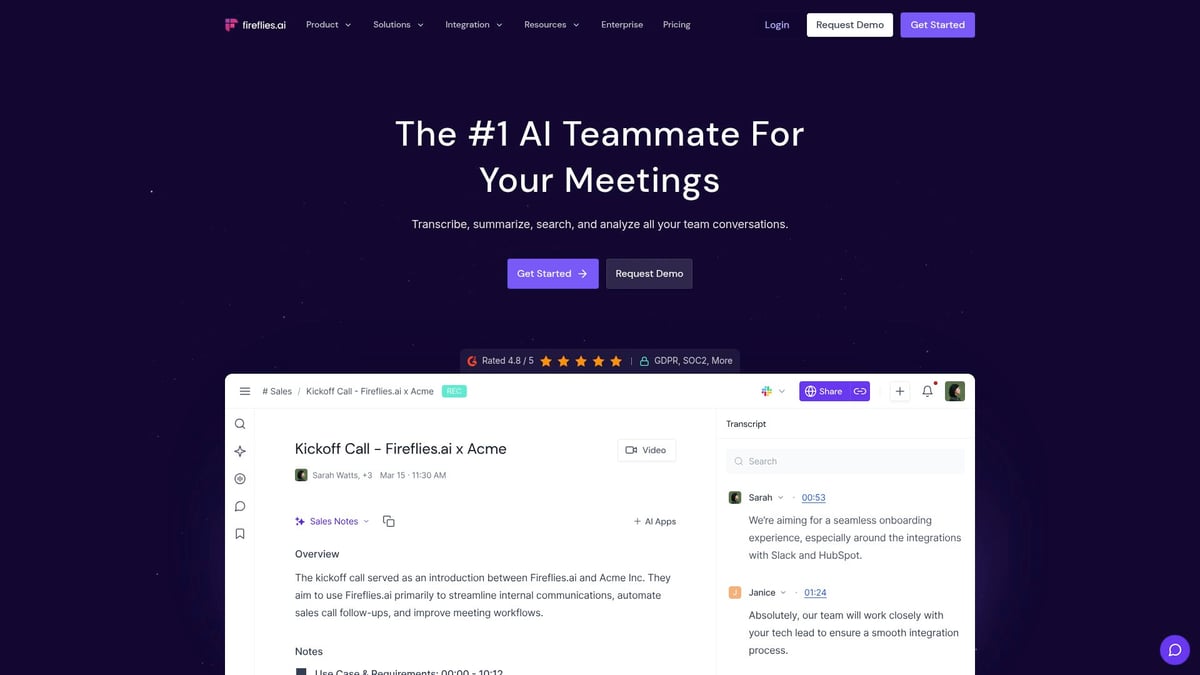 9 Must-Try aiapps Transforming Productivity in 2025 - Fireflies.ai