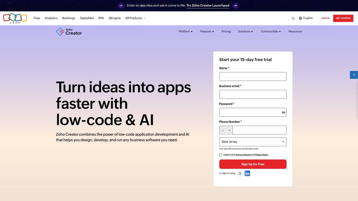 8 Best Low Code Development Platforms to Try in 2025 - Zoho Creator