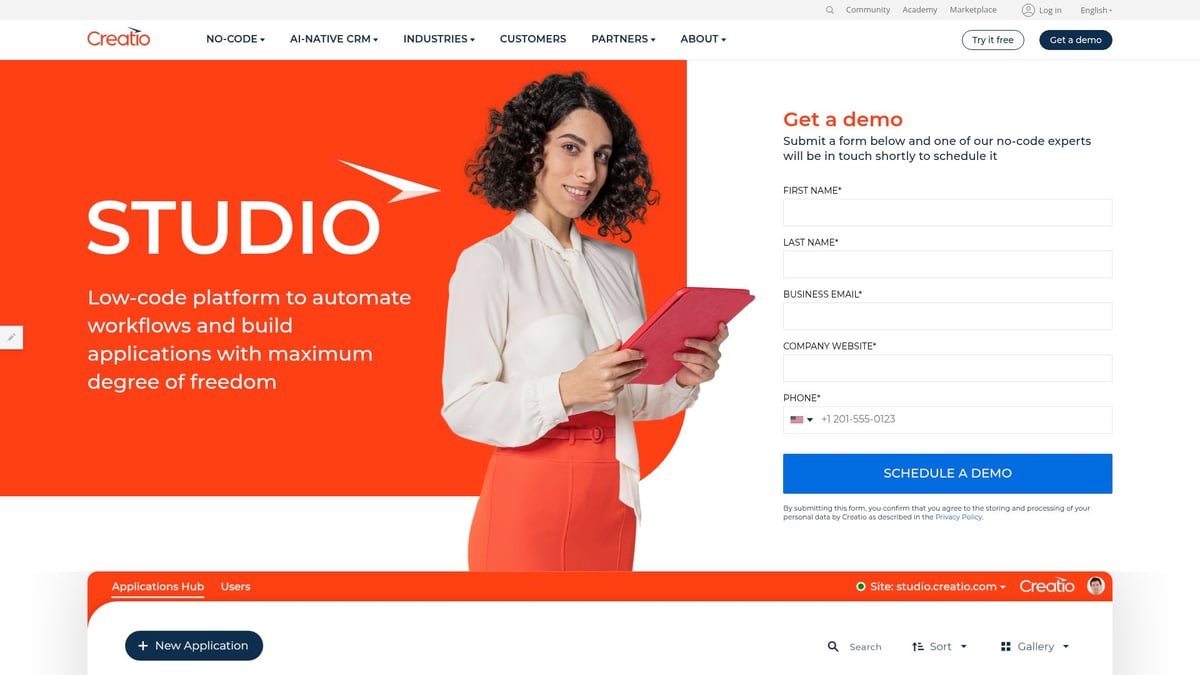 8 Best Low Code Development Platforms to Try in 2025 - Creatio
