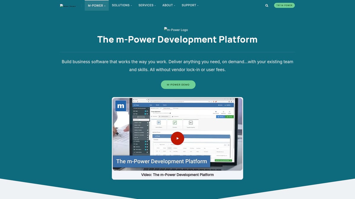 8 Best Low Code Development Platforms to Try in 2025 - m-Power Development Platform