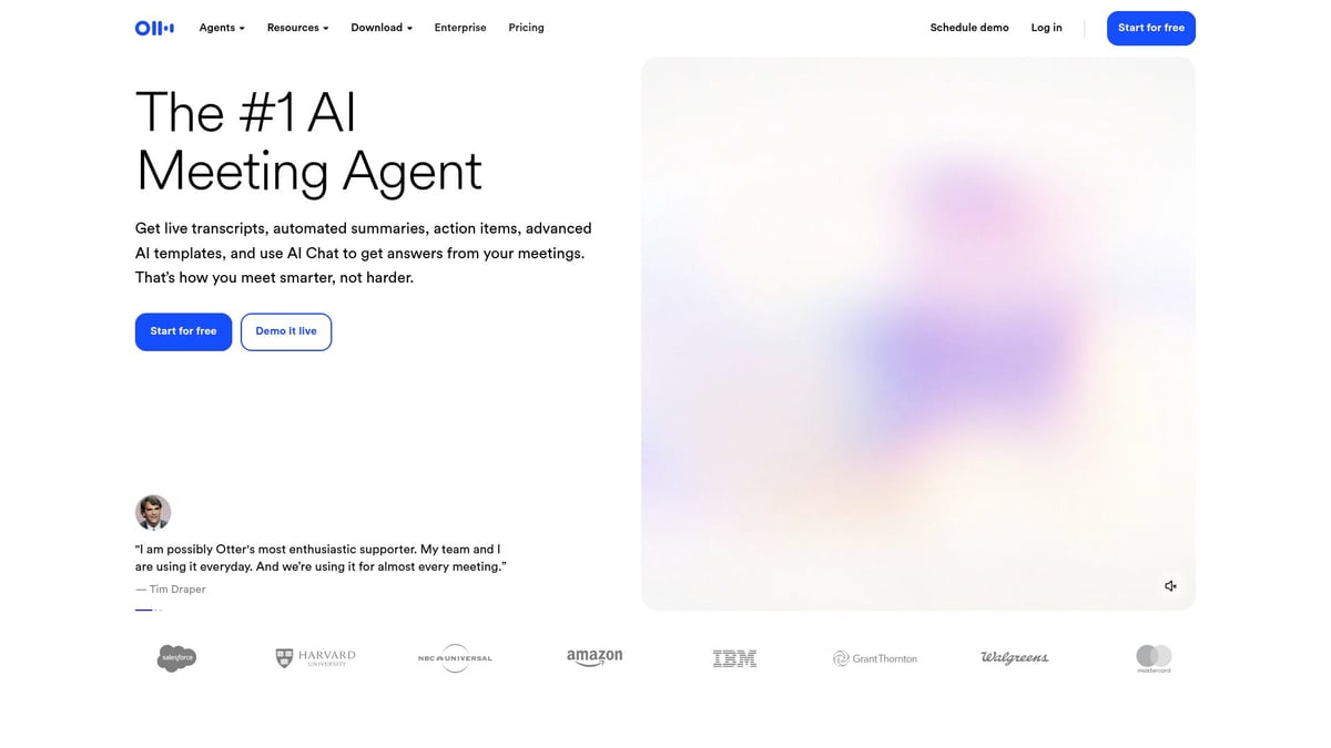 9 Essential Artificial Intelligence App Download Picks for 2025 - Otter.ai