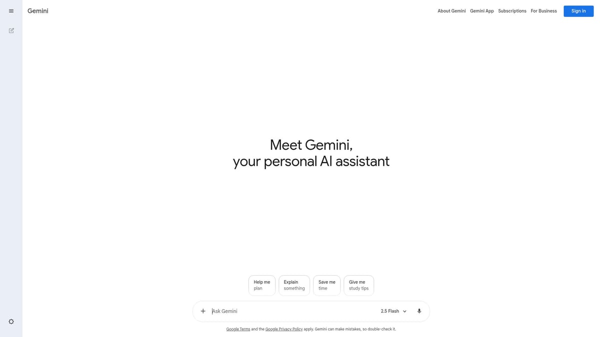 Top 9 Best Chat GPT Apps to Try in 2025 - Google Gemini (formerly Bard)