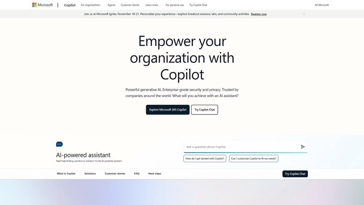 Top 7 Best Chat GPT App Picks for 2025 - Microsoft Copilot