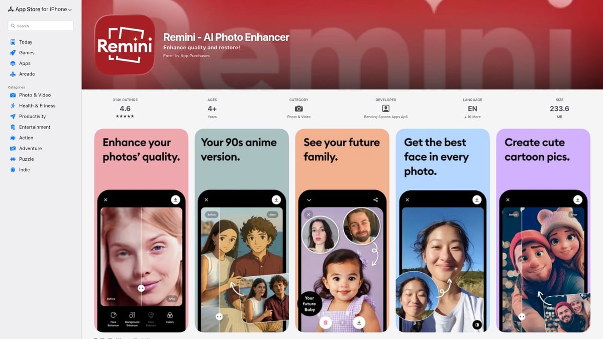 Top 7 Best AI Apps for iPhone to Try in 2025 - Remini