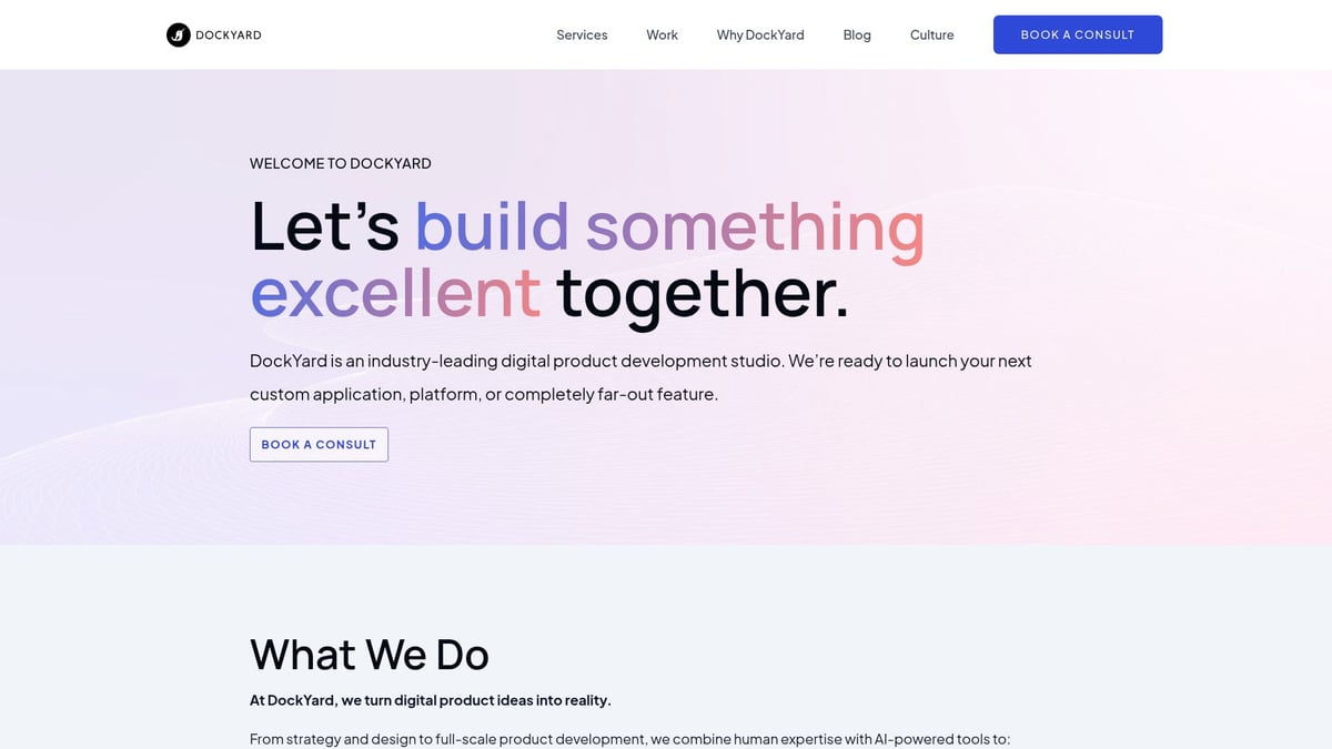 Top 7 Best Website App Development Company Picks for 2025 - DockYard