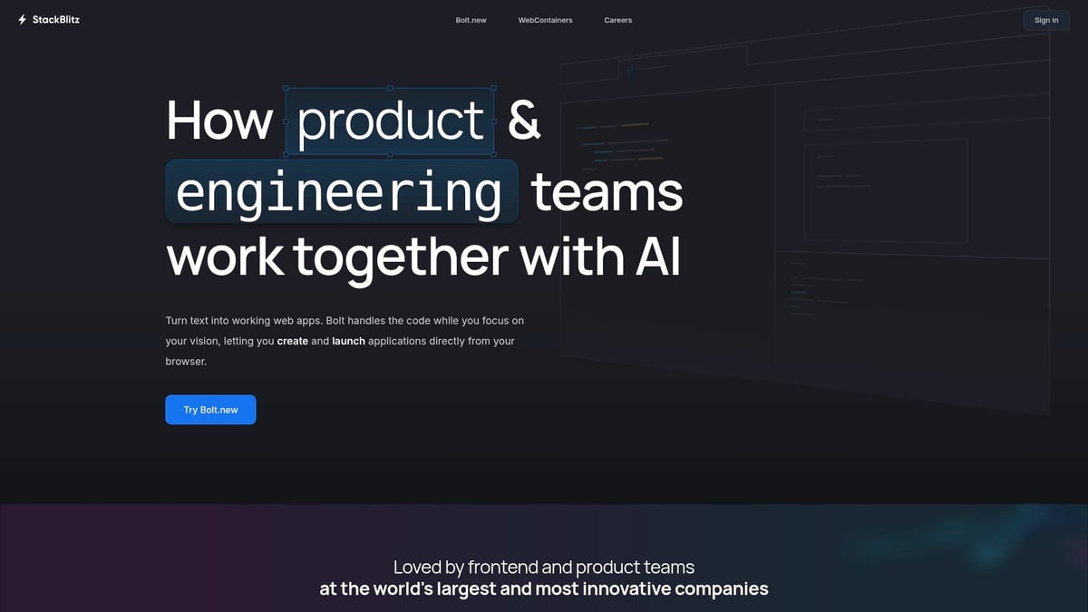 7 Best Replit Alternative Platforms to Try in 2025 - StackBlitz