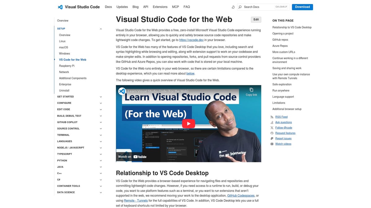 7 Best Replit Alternative Platforms to Try in 2025 - Visual Studio Code for Web