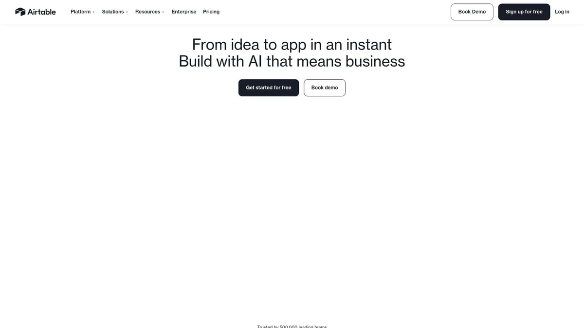 Top 10 No Code Tools to Transform Your Workflow in 2026 - Airtable