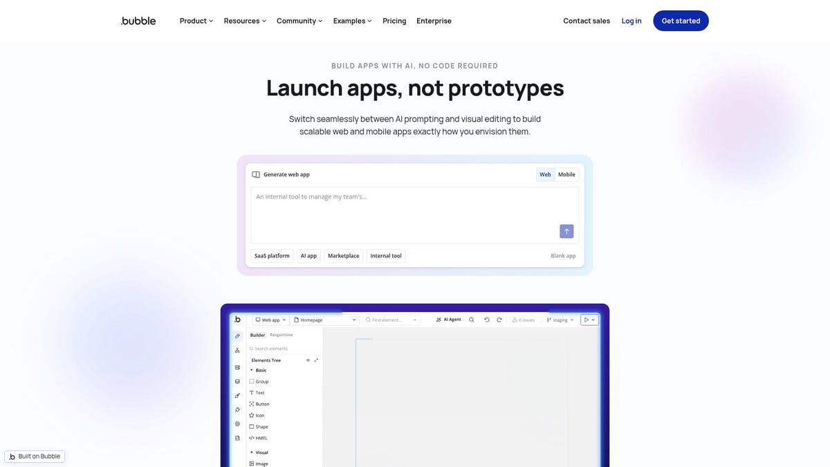 7 Essential No-Code Platforms for Enterprise Workflows in 2026 - Bubble