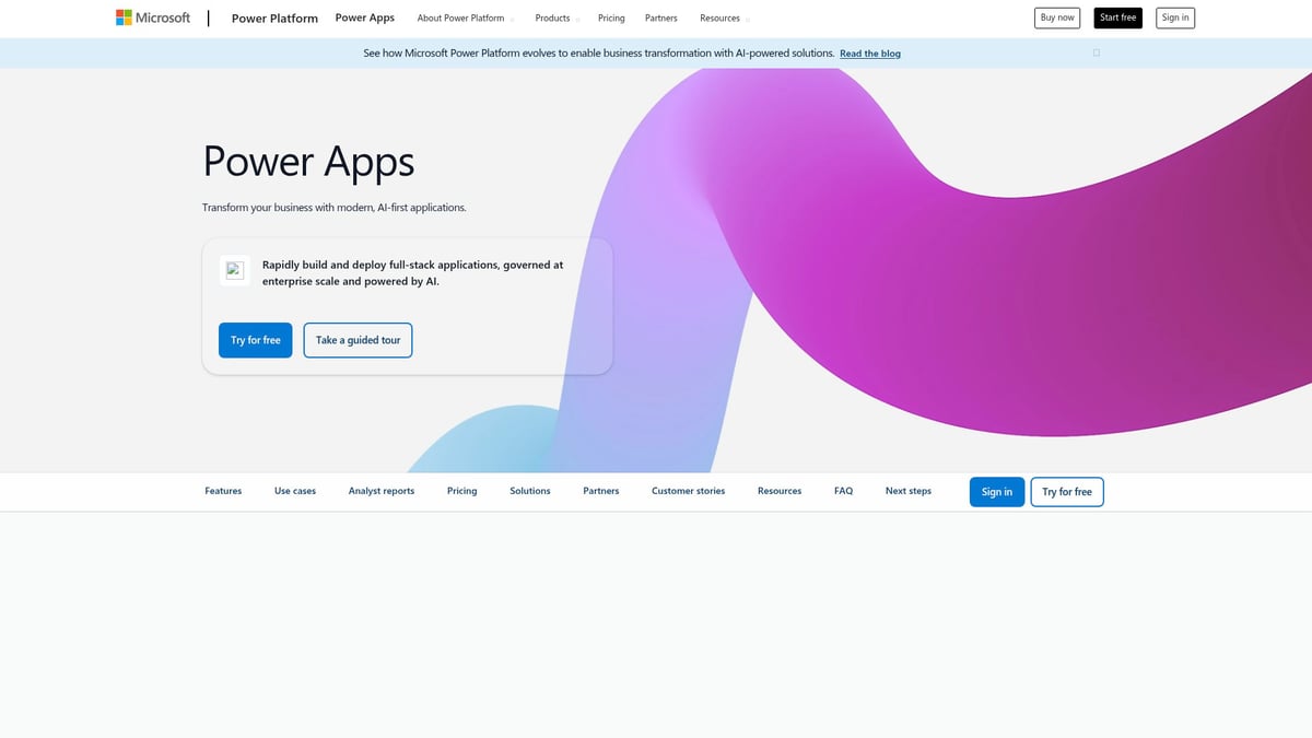 7 Essential No-Code Platforms for Enterprise Workflows in 2026 - Microsoft Power Apps