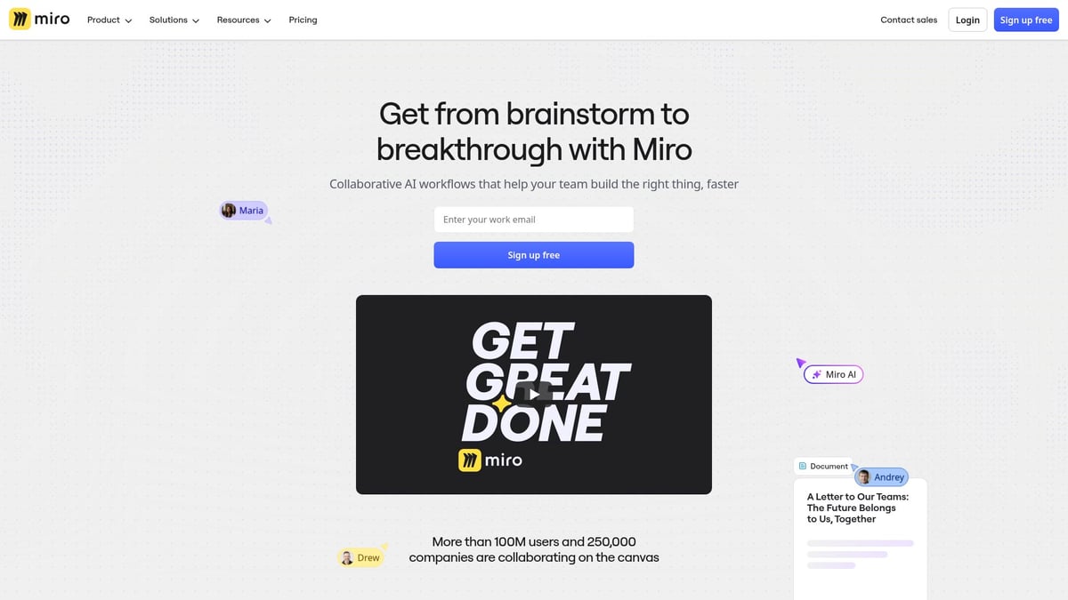 9 Essential Enterprise Team Collaboration Tools for 2026 - Miro