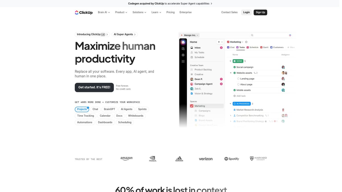 9 Essential Enterprise Team Collaboration Tools for 2026 - ClickUp