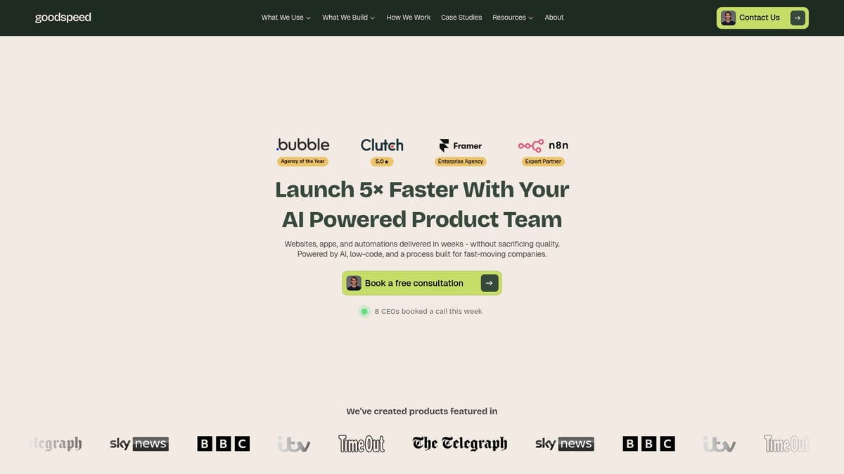 7 Essential Best Agencies Building Bubble MVP in 2026 - Goodspeed