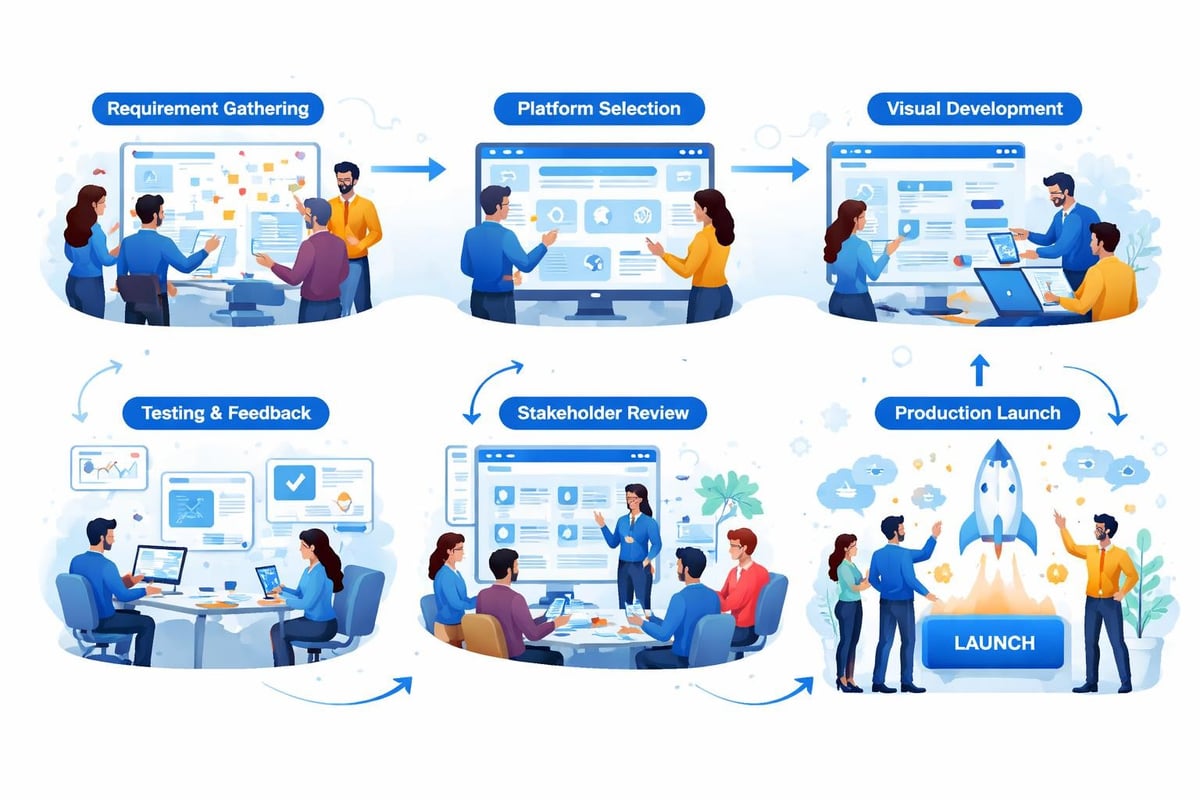 No-code development workflow