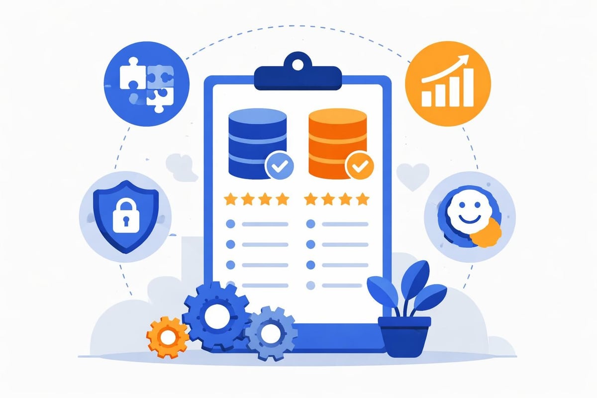 Database selection criteria comparison