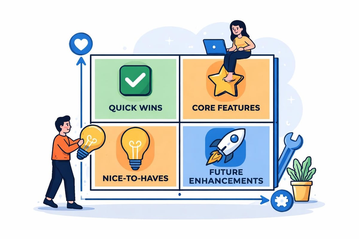 Feature prioritization matrix